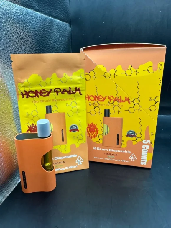 Buy Honey Palm 2G Disposable Vape | Premium THC with Exceptional Flavors