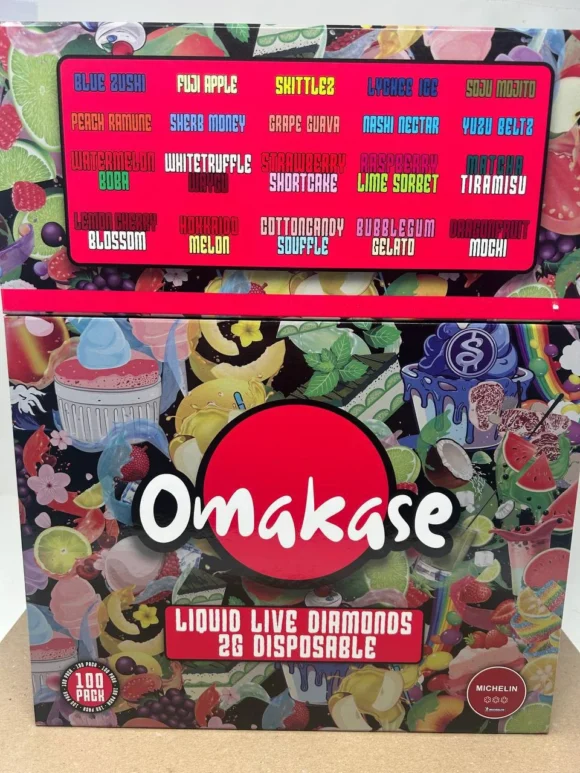 Buy Omakase 2G Liquid Live Diamonds Disposable Vape | Exquisite Flavors & Premium Quality