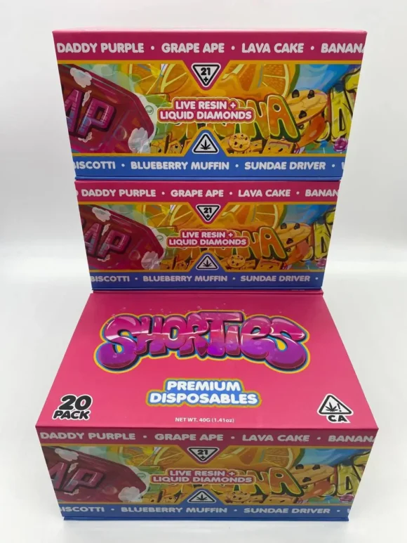 Buy Shorties Premium Disposables – Live Resin + Liquid Diamonds Flavors