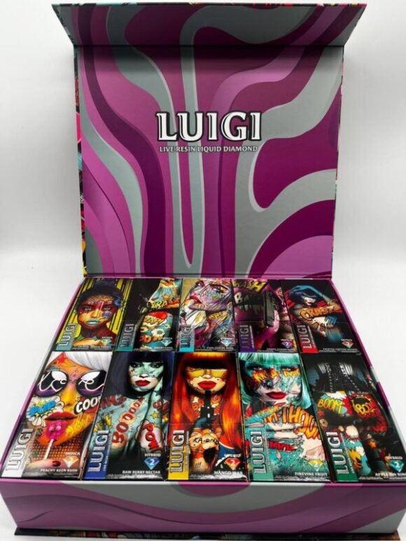 Luigi 2G Live Resin Liquid Diamonds Disposable vape flavors lineup