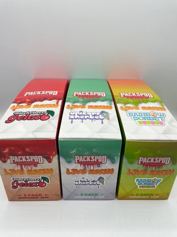 Buy Packspod Live Resin Disposable THC Vape